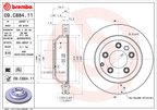 Brembo 09.C884.11 Disc Brake Rotor - Rear - view 2