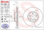 Brembo 09.C896.11 Disc Brake Rotor - Front - view 2