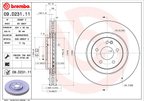 Brembo 09.D231.11 Disc Brake Rotor - Front - view 3