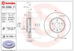 Brembo 09.D269.11 Disc Brake Rotor - Front - view 6