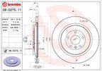 Brembo 09.D275.11 Disc Brake Rotor - Rear - view 6