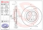 Brembo 09.D277.11 Disc Brake Rotor - Front - view 6