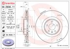 Brembo 09.D936.11 Disc Brake Rotor - Front or Front Left - view 6