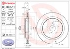 Brembo 09.E031.11 Disc Brake Rotor - Rear - view 6