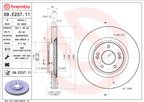 Brembo 09.E237.11 Disc Brake Rotor - Front - view 6