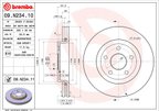 Brembo 09.N234.11 Disc Brake Rotor - Front - view 7