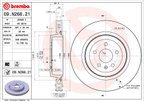 Brembo 09.N266.21 Disc Brake Rotor - Rear - view 2