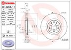 Brembo 09.N268.11 Disc Brake Rotor - Front - view 2
