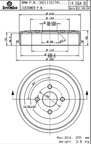 Brembo 14.3164.10 Brake Drum - Rear - view 3