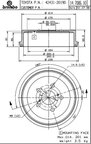Brembo 14.7006.10 Brake Drum - Rear - view 2