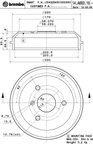 Brembo 14.A683.10 Brake Drum - Rear - view 4