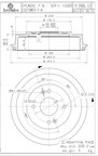 Brembo 14.B986.10 Brake Drum - Rear - view 7