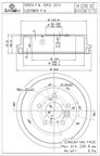 Brembo 14.C278.10 Brake Drum - Rear - view 3