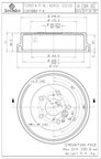 Brembo 14.C284.10 Brake Drum - Rear - view 7
