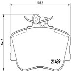 Brembo P06017 Disc Brake Pad Set - Front - view 3