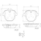 Brembo P06064N Disc Brake Pad Set - Rear - view 5