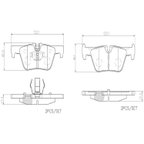 Brembo P06071N Disc Brake Pad Set - Rear - view 4