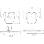 Brembo P06072N Disc Brake Pad Set - Rear - view 4