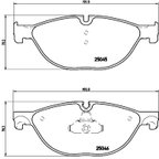 Brembo P06076 Disc Brake Pad Set - Front - view 3