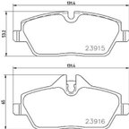 Brembo P06091 Disc Brake Pad Set - Front - view 2