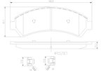 Brembo P10016N Disc Brake Pad Set - Front - view 4