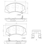 Brembo P10044N Disc Brake Pad Set - Front - view 5