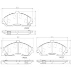 Brembo P10052N Disc Brake Pad Set - Front - view 3