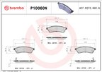 Brembo P10060N Disc Brake Pad Set - Rear - view 1