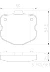 Brembo P10067N Disc Brake Pad Set - Rear - view 3