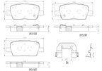 Brembo P10071N Disc Brake Pad Set - Rear - view 4