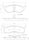 Brembo P11038N Disc Brake Pad Set - Front - view 3