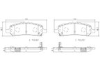 Brembo P18031N Disc Brake Pad Set - Rear - view 3