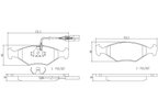 Brembo P23039N Disc Brake Pad Set - Front - view 3