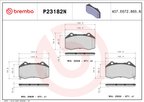 Brembo P23182N Disc Brake Pad Set - Front - view 2