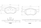 Brembo P24056N Disc Brake Pad Set - Front - view 3