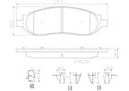 Brembo P24118N Disc Brake Pad Set - Rear - view 3