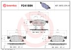 Brembo P24188N Disc Brake Pad Set - Front - view 3