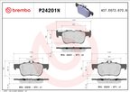 Brembo P24201N Disc Brake Pad Set - Rear - view 3