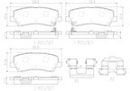 Brembo P24205N Disc Brake Pad Set - Rear - view 4