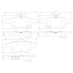 Brembo P24216N Disc Brake Pad Set - Rear - view 2
