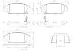 Brembo P28032N Disc Brake Pad Set - Front - view 3