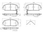 Brembo P28096N Disc Brake Pad Set - Front - view 2