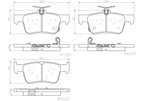 Brembo P28103N Disc Brake Pad Set - Rear - view 2