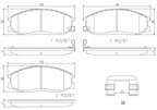 Brembo P30013N Disc Brake Pad Set - Front - view 3