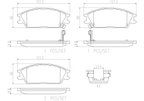 Brembo P30024N Disc Brake Pad Set - Front - view 3