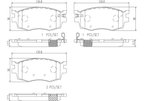 Brembo P30026N Disc Brake Pad Set - Front - view 3
