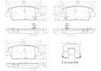 Brembo P30063N Disc Brake Pad Set - Rear - view 3