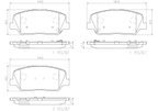 Brembo P30065N Disc Brake Pad Set - Front - view 3