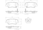 Brembo P30067N Disc Brake Pad Set - Rear - view 3