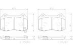 Brembo P30074N Disc Brake Pad Set - Rear - view 2